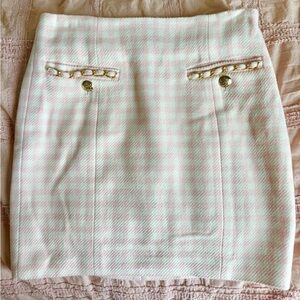 Guess Bella Tweed Skirt in Ballet Pink